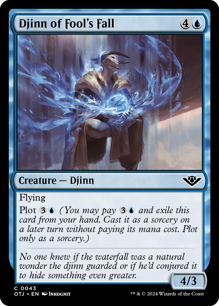 Djinn of Fool's Fall (OTJ-043) [Outlaws of Thunder Junction] Foil