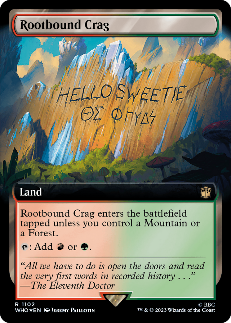 Rootbound Crag (WHO-1102) [Doctor Who]: (Extended Art) Foil