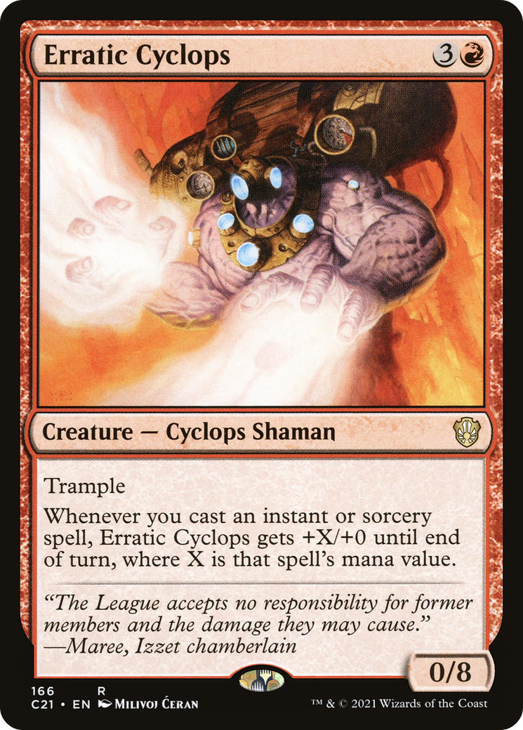Erratic Cyclops (C21-166) [Commander 2021]