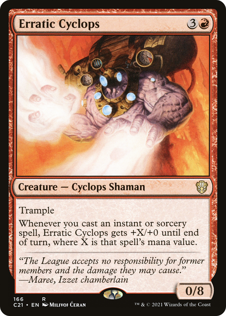 Erratic Cyclops (C21-166) [Commander 2021]