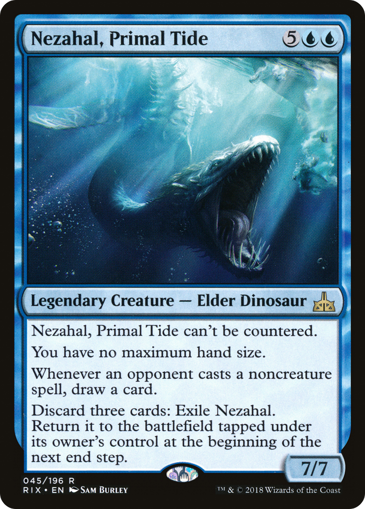 Nezahal, Primal Tide (RIX-045) [Rivals of Ixalan]