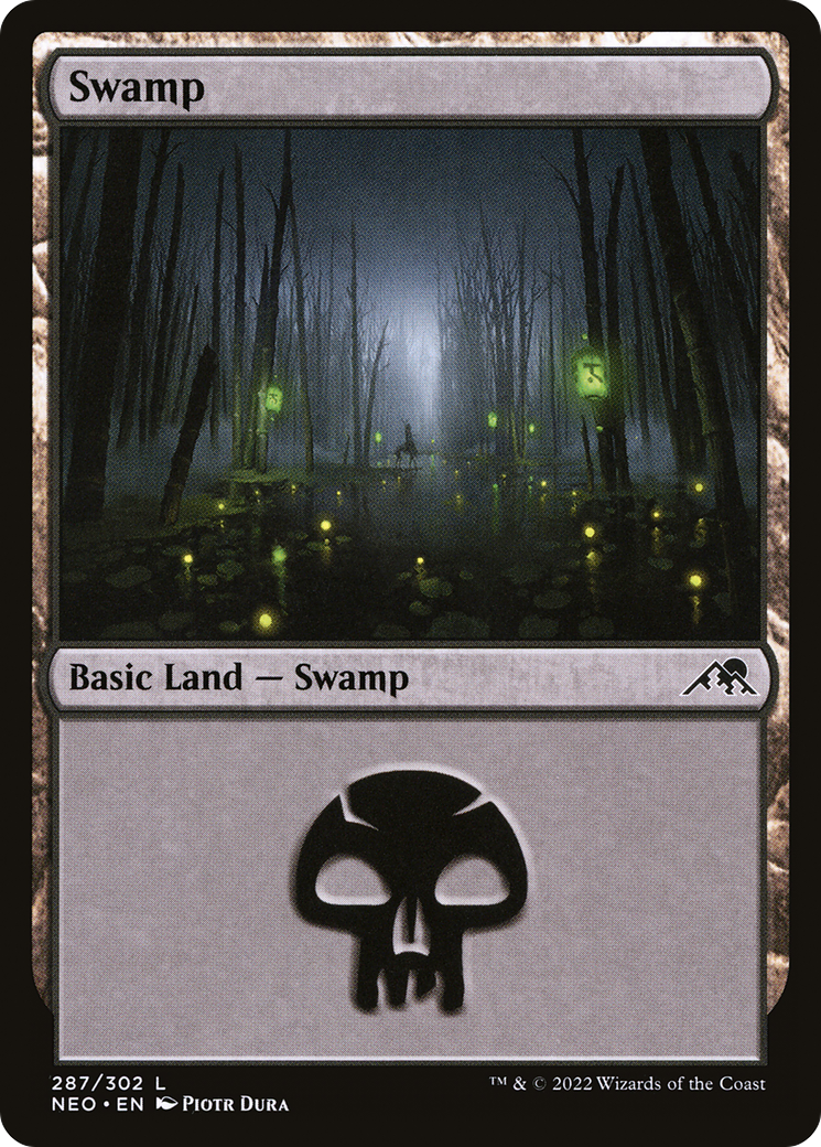 Swamp (NEO-287) [Kamigawa: Neon Dynasty]