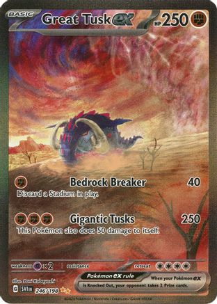 Great Tusk ex - 246/198 246 - [SV01 Scarlet & Violet Base Set] Holofoil