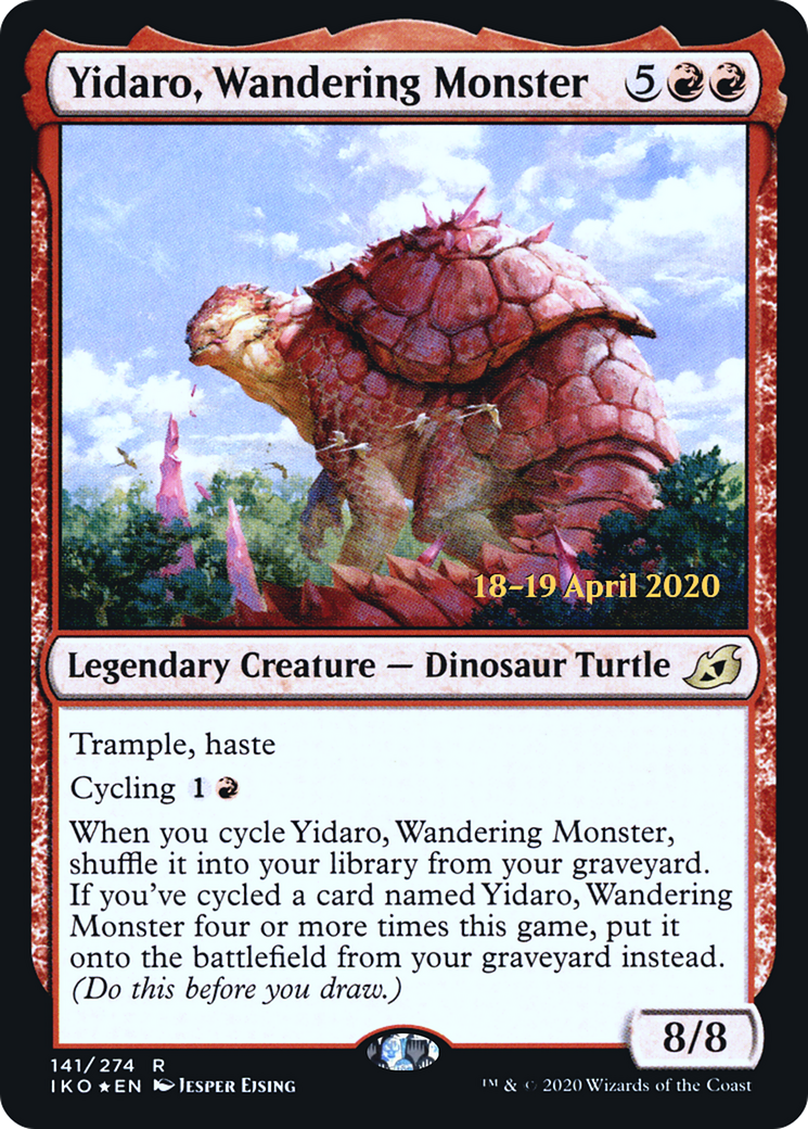 Yidaro, Wandering Monster (PRE-141S) [Ikoria: Lair of Behemoths Promos] Foil