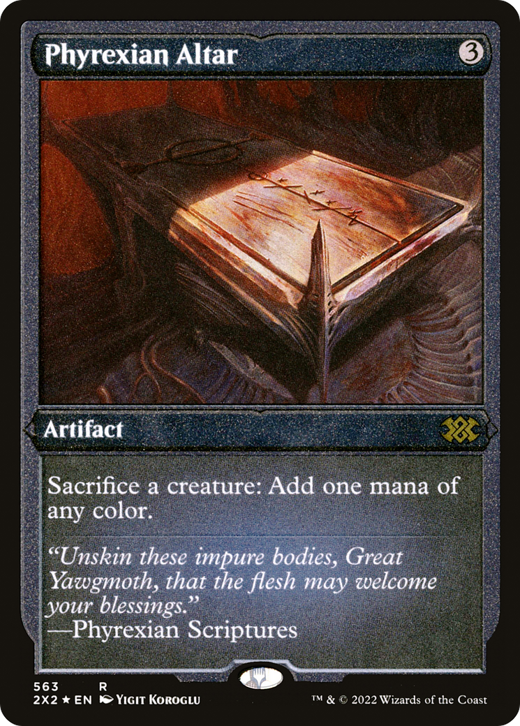 Phyrexian Altar (Foil Etched) (2X2-563) [Double Masters 2022] Foil