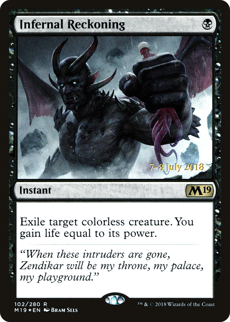 Infernal Reckoning (PRE-102S) [Core Set 2019 Promos] Foil