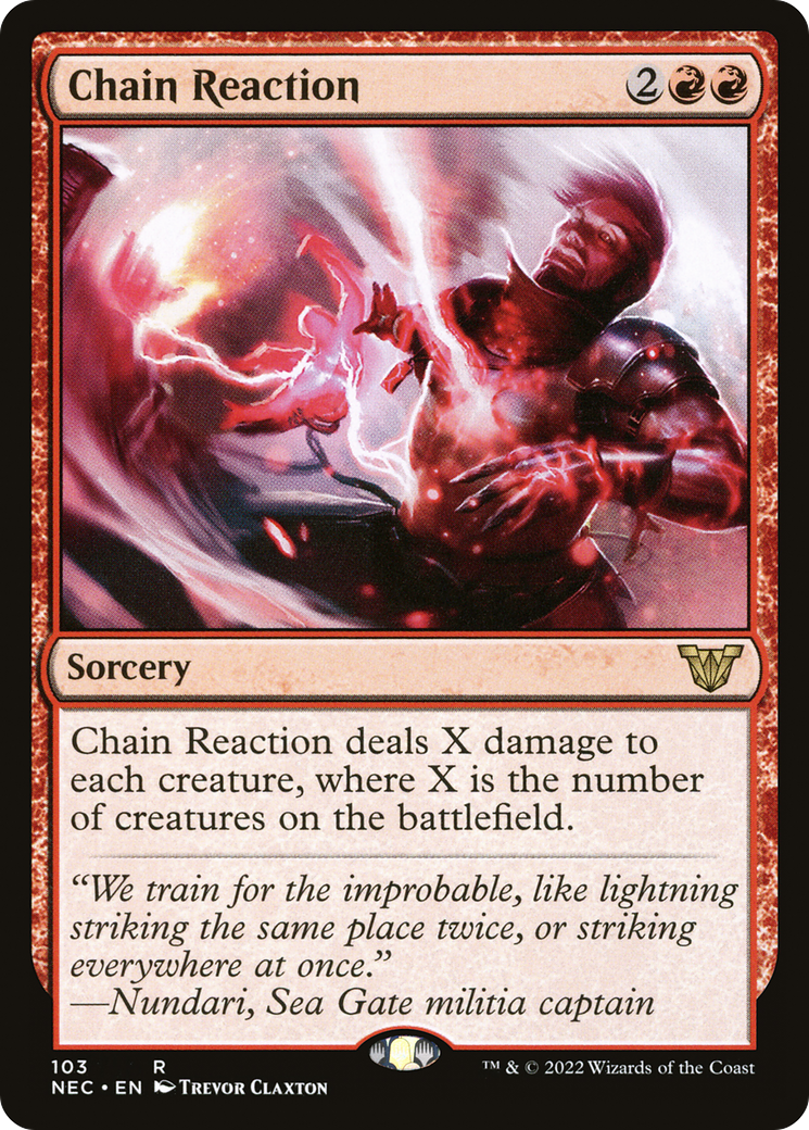Chain Reaction (NEC-103) [Neon Dynasty Commander]