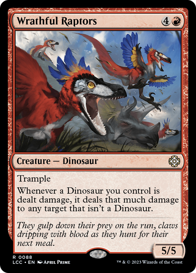 Wrathful Raptors (LCC-088) [The Lost Caverns of Ixalan Commander]