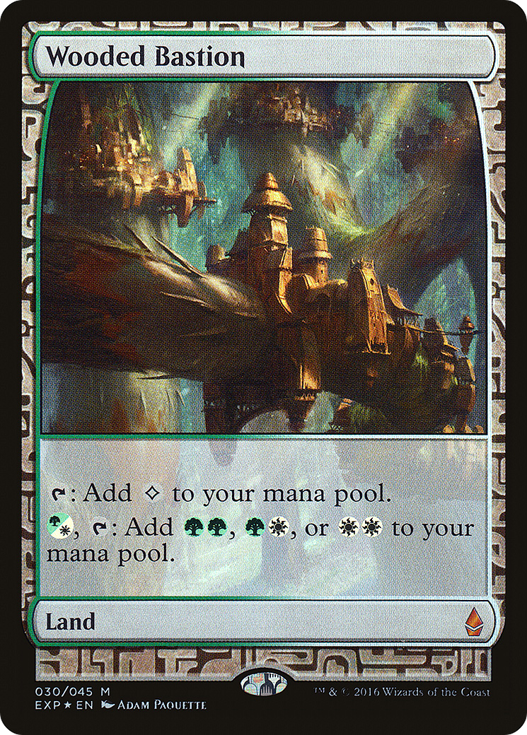 Wooded Bastion (EXP-030) [Zendikar Expeditions] Foil