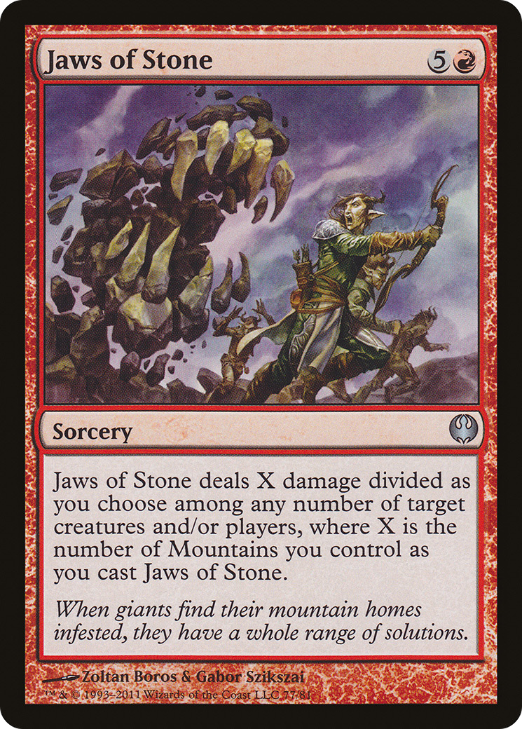Jaws of Stone (DDG-077) [Duel Decks: Knights vs. Dragons]