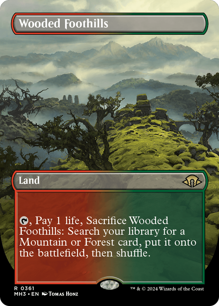 Wooded Foothills (MH3-361) [Modern Horizons 3] (Borderless)