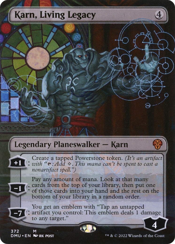 Karn, Living Legacy (Borderless) (DMU-372) [Dominaria United]