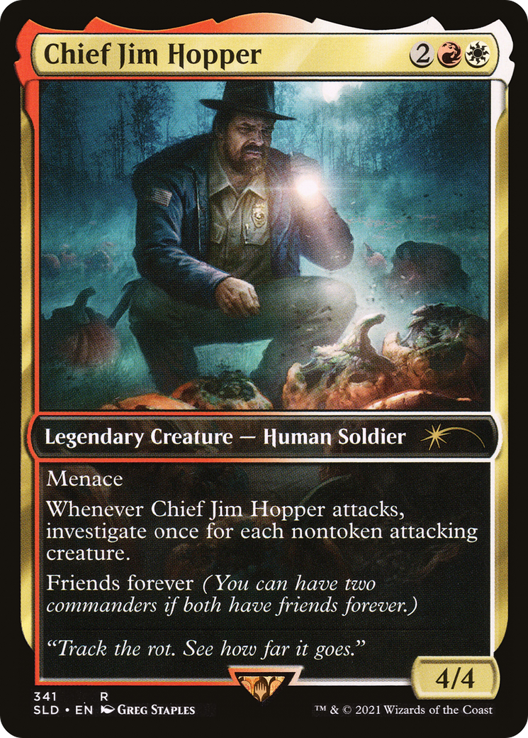 Sophina, Spearsage Deserter (SLD-341) [Secret Lair Drop] / Chief Jim Hopper Foil