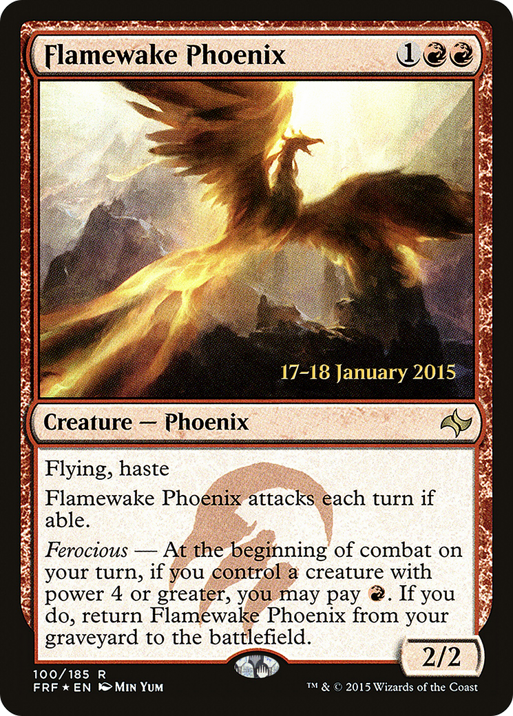 Flamewake Phoenix (PRE-100S) [Fate Reforged Promos] Foil
