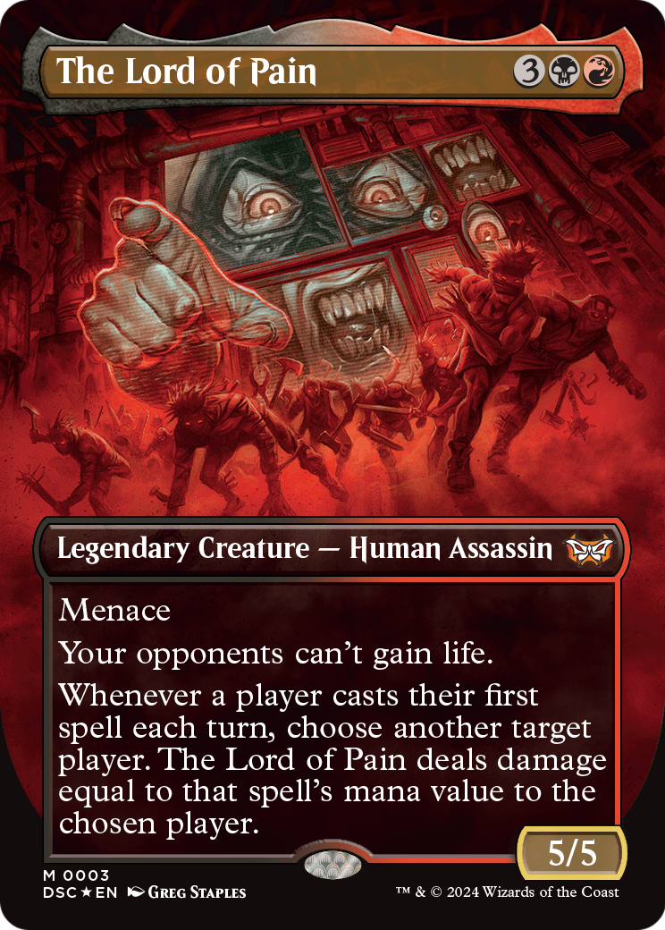 The Lord of Pain (Borderless) (DSC-003) [Duskmourn: House of Horror Commander]