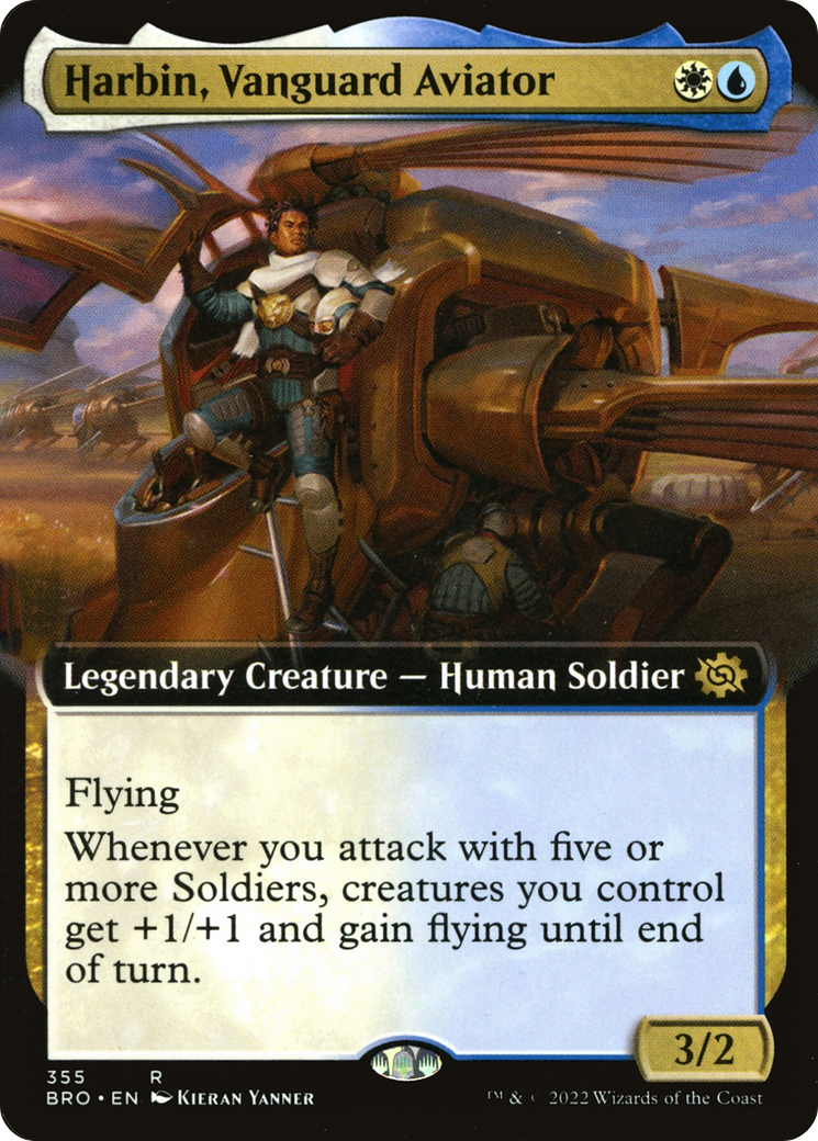Harbin, Vanguard Aviator (BRO-355) [The Brothers' War]: (Extended Art) Foil