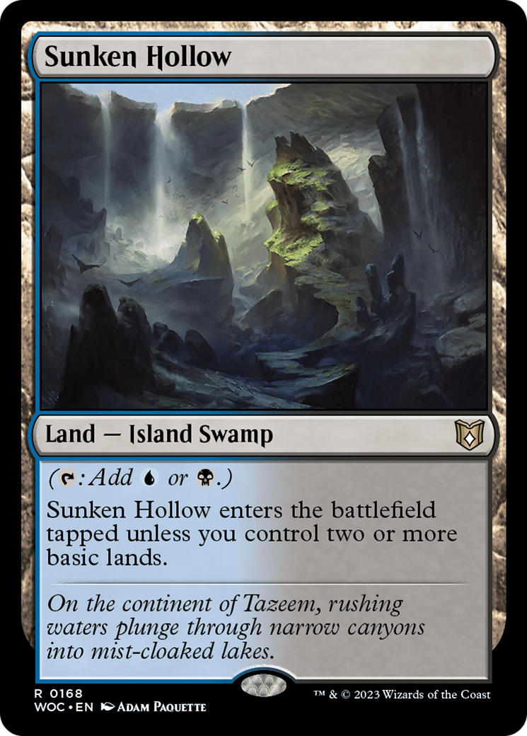 Sunken Hollow (WOC-168) [Wilds of Eldraine Commander]