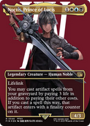 Noctis, Prince of Lucis (Borderless) (Surge Foil) (FIN-546) [FINAL FANTASY] (Borderless) Foil