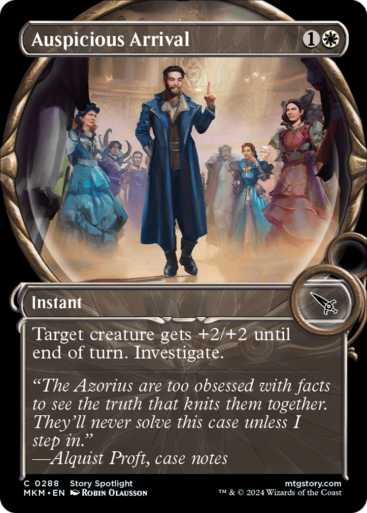 Auspicious Arrival (MKM-288) [Murders at Karlov Manor]: (Showcase) Foil