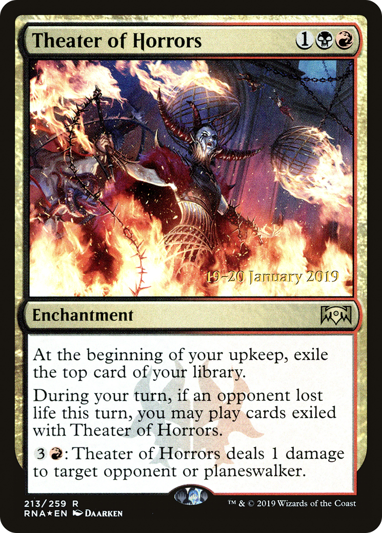 Theater of Horrors (PRE-213S) [Ravnica Allegiance Promos] Foil