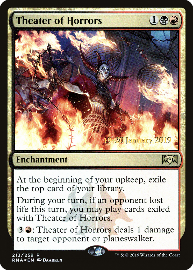 Theater of Horrors (PRE-213S) [Ravnica Allegiance Promos] Foil