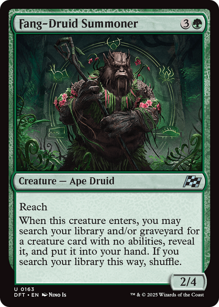Fang-Druid Summoner (DFT-163) [Aetherdrift] Foil