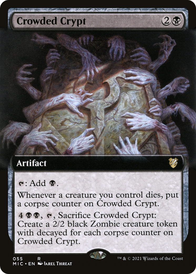 Crowded Crypt (MIC-055) [Midnight Hunt Commander]: (Extended Art)