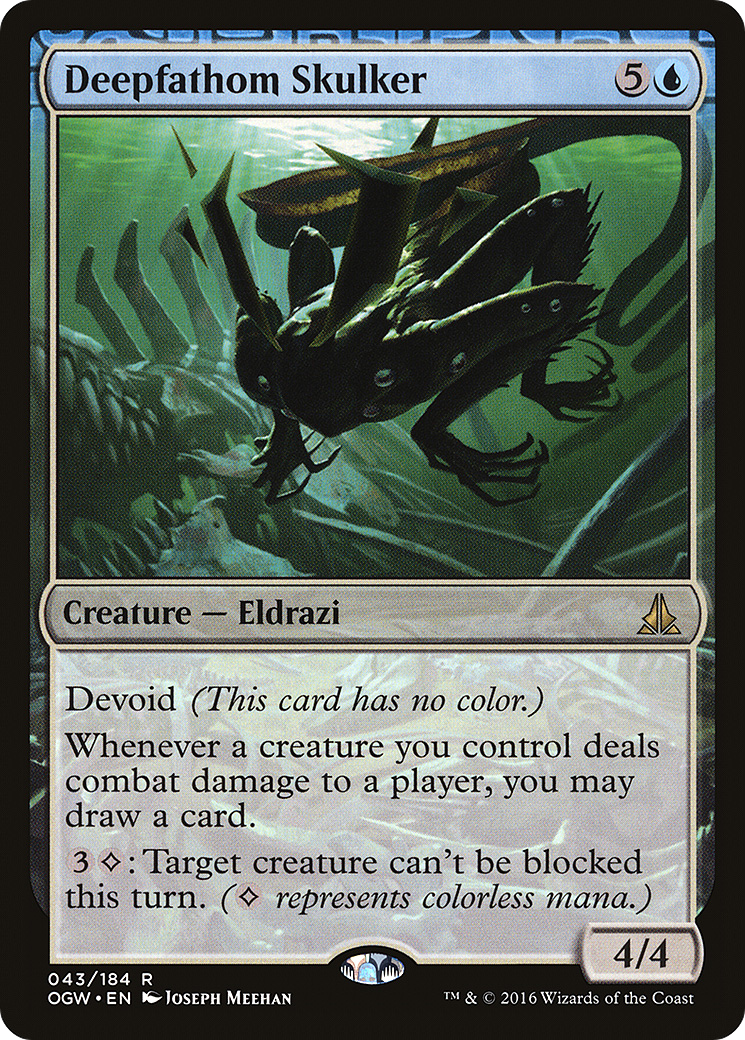 Deepfathom Skulker (OGW-043) [Oath of the Gatewatch]: (devoid) Foil