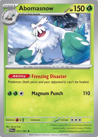 Abomasnow 11 - [SV02 Paldea Evolved] Reverse Holofoil