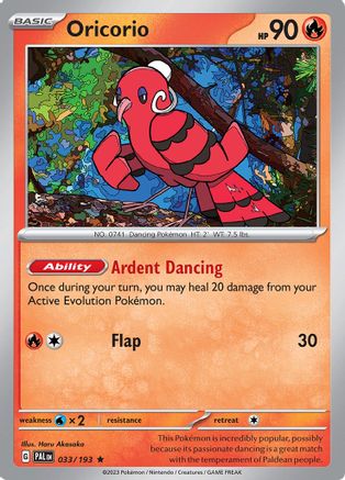 Oricorio 33 - [SV02 Paldea Evolved] Reverse Holofoil