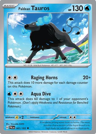 Paldean Tauros - 041/193 41 - [SV02 Paldea Evolved]