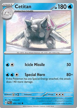 Cetitan - 055/193 55 - [SV02 Paldea Evolved] Reverse Holofoil