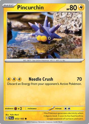 Pincurchin - 072/193 72 - [SV02 Paldea Evolved]