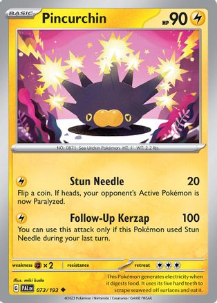 Pincurchin - 073/193 73 - [SV02 Paldea Evolved] Reverse Holofoil