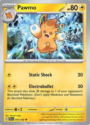 Pawmo 75 - [SV02 Paldea Evolved] Reverse Holofoil
