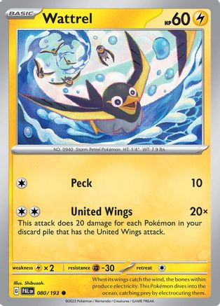 Wattrel - 080/193 80 - [SV02 Paldea Evolved]