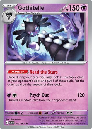 Gothitelle 92 - [SV02 Paldea Evolved] Reverse Holofoil