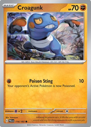 Croagunk 114 - [SV02 Paldea Evolved] Reverse Holofoil