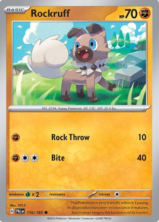 Rockruff 116 - [SV02 Paldea Evolved]