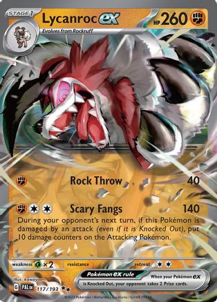 Lycanroc ex 117 - [SV02 Paldea Evolved] Holofoil