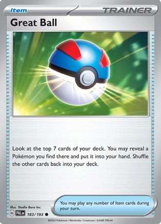 Great Ball 183 - [SV02 Paldea Evolved] Reverse Holofoil