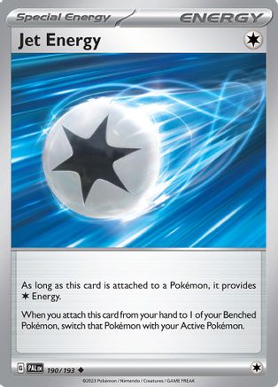 Jet Energy 190 - [SV02 Paldea Evolved] Reverse Holofoil