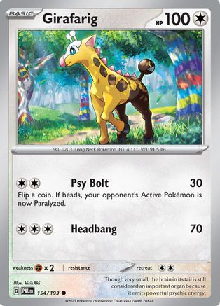 Girafarig 154 - [SV02 Paldea Evolved] Reverse Holofoil