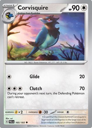 Corvisquire 165 - [SV02 Paldea Evolved]