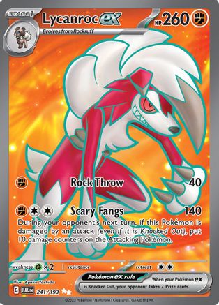Lycanroc ex - 241/193 241 - [SV02 Paldea Evolved] Holofoil
