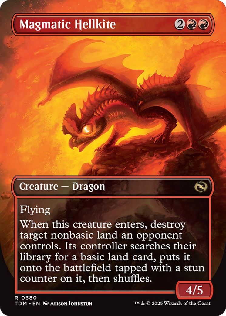 Magmatic Hellkite // Magmatic Hellkite (TDM-380) [Tarkir: Dragonstorm] (Borderless)