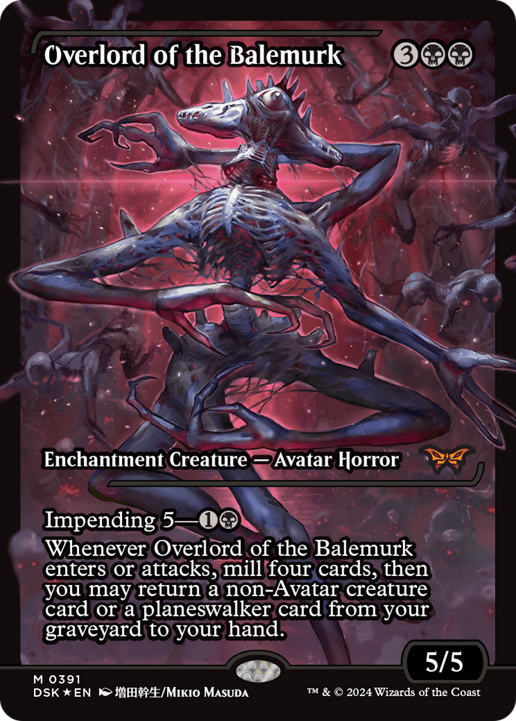 Overlord of the Balemurk (DSK-391) [Duskmourn: House of Horror]: (Showcase) Foil