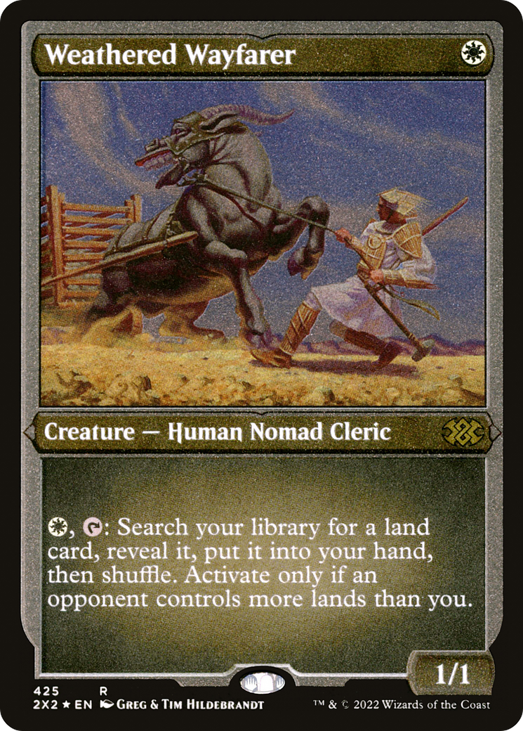 Weathered Wayfarer (2X2-425) [Double Masters 2022] Etched Foil