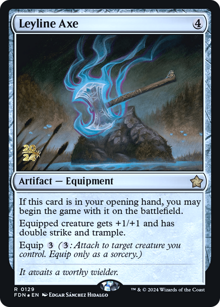 Leyline Axe (PRE-129S) [Foundations Promos] Foil