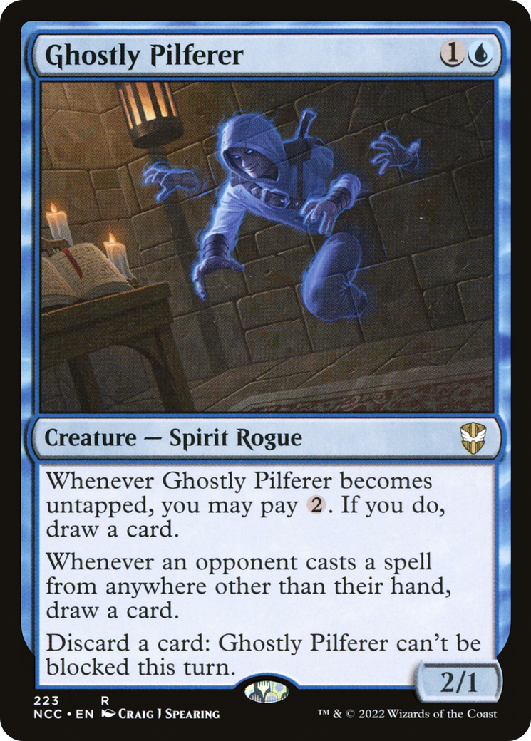 Ghostly Pilferer (NCC-223) [New Capenna Commander]